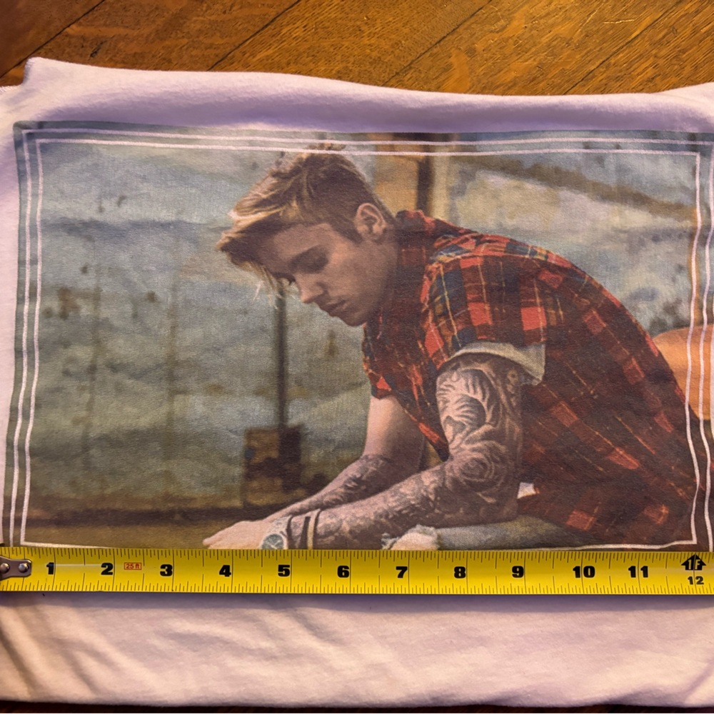 Justin Bieber Vintage Print Distressed Tank